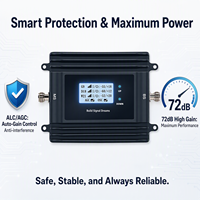 Amplificador de Señal GSM EasyBoost 1800/2100/2600MHz B3 B1 B7 2G 3G 4G 5G con Monitorización por App Tuya, Kit Repetidor de Alta Ganancia 72dB