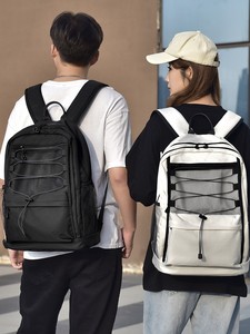 <b>Large</b> Capacity Geometric Zipper Fashion Waterproof Nylon Travel <b>Backpack</b> for Unisex Lightweight Outdoor Sports Hiking Daypack - Product Image 6