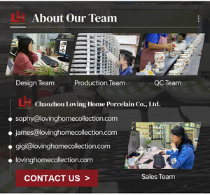 Assiettes <span class=keywords><strong>de</strong></span> service peu profondes élégantes en <span class=keywords><strong>porcelaine</strong></span> réactive LovingHome, design nordique, 8 pouces, pour restaurant, apéritifs et dîner - Product Image 6