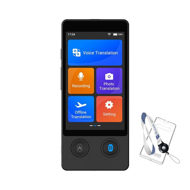 Wooask W12 Language Translator Real Time Voice Translator Two Way Offline Translation Device 144 Languages for Travel Business