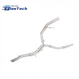 ท่อไอเสียสแตนเลสแบบกลางสำหรับอัพเกรด Audi B9 B9.5 S4 S5 3.0T - Product Image 1