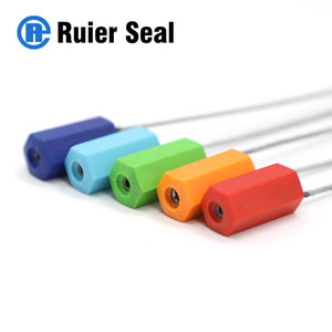 Precinto de alambre de acero hexagonal M112 de 1.8mm de espesor con cabeza de bloqueo metálica recubierta de ABS para logística, transporte y petroquímicos - Product Image 4