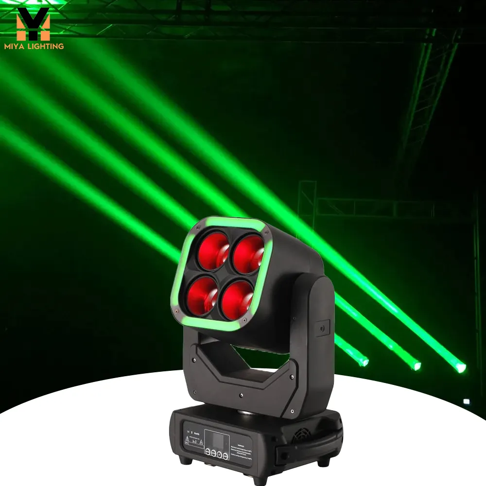Haute puissance 4x60W RGB DJ Disco éclairage de scène LED lumières de scène Dmx Sharpy Zoom lumières de faisceau de tête mobile