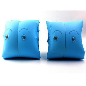 Adult Swim Armbands Blue <b>Inflatable</b> Floats For Water Sports Safety Equipment - Product Image 1