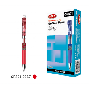 BEIFA GP801 <span class=keywords><strong>Penna</strong></span> Gel a <span class=keywords><strong>Inchiostro</strong></span> a Rapida Asciugatura con Punta Fine da 0,5 mm, 3 Colori, Alta Capacità, Scrittura Fluida, Extra Gel Pen - Product Image 4
