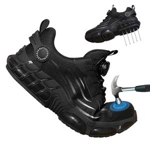 Chaussures de sécurité pour hommes à boucle automatique, anti-perforation et anti-écrasement, avec embout en acier, style baskets – Approvisionnement direct usine - Product Image 3