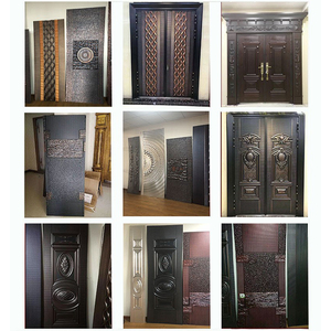 ABYAT Plaques métalliques en acier estampé à motifs gaufrés <span class=keywords><strong>pour</strong></span> revêtement de <span class=keywords><strong>porte</strong></span>, modèles de design tendance - Product Image 3