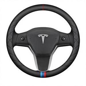 <span class=keywords><strong>Funda</strong></span> para <span class=keywords><strong>Volante</strong></span> Tesla, Nuevo Modelo 3, Modelo Y, <span class=keywords><strong>Funda</strong></span> de Cuero para <span class=keywords><strong>Volante</strong></span>, OLIVER - Product Image 1