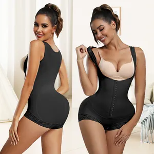 Postpartum Plus Size Body Shaper Tummy Controle Alta Compressão Butt Lifter Calça Fajas Colombianas Shapewear Curto Para Mulheres