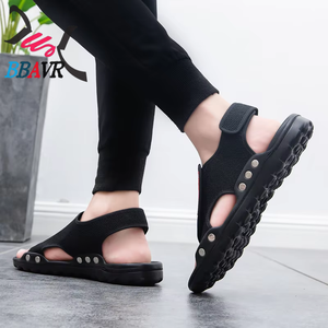 Sandalias de playa con suela suave, cómodas, de malla, transpirables, estilo británico, informales, para hombre - Product Image 5