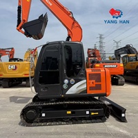 Excavatrice hydraulique Hitachi ZX70 d'occasion, 6,71 tonnes, pour travaux de construction