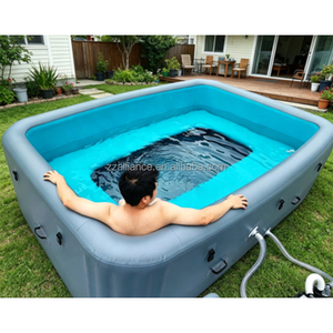 Piscine gonflable Drop Stitch avec siège, spa gonflable pour enfants et adultes pour la cour - Product Image 1