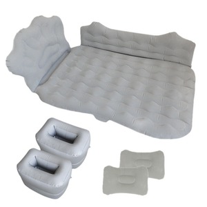 Matelas gonflable pour voiture 135cmx80cm en tissu floqué PVC, tapis de couchage universel pour siège arrière, pour voyages en plein air - Product Image 2