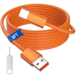 Câble de charge rapide USB-A vers USB-C 60W avec synchronisation de données rapide, tressé en nylon pour <span class=keywords><strong>Apple</strong></span> iPhone 17 16 Pro, compatible CarPlay - Product Image 2