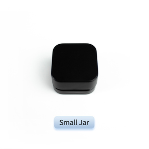 Black Round <b>Empty</b> 5ml Glass <b>Jar</b> with Lid for Face & Eye Cream and Skin Care - Product Image 4