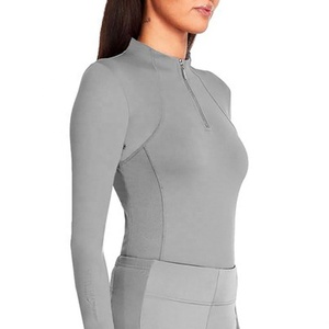 Chemises d'équitation pour femmes en tissu doux, confortables, flexibles, durables, avec logo personnalisé - Product Image 3