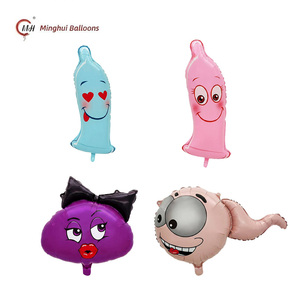Ballon en Mylar Drôle et Coquin pour Enterrement <span class=keywords><strong>de</strong></span> Vie <span class=keywords><strong>de</strong></span> Jeune Fille - Sperm & Ovule - Décorations <span class=keywords><strong>de</strong></span> Fête Adulte - Product Image 1
