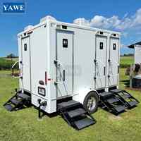 Salle de bain mobile extérieure personnalisée Toilette de camping Toilette à remorque Toilette de luxe portable pour toilettes et salle de douche à vendre