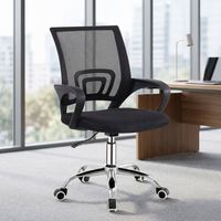Chaise de bureau exécutive ergonomique en maille, dossier haut, de haute qualité, entièrement en maille, robuste et large, pour bureau