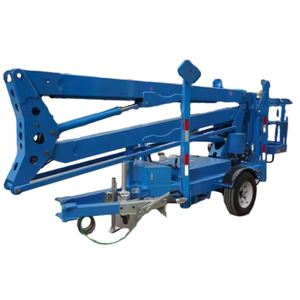 14 M-22 m Arial Work <span class=keywords><strong>Platform</strong></span> elektrik, pemetik ditarik pengangkat Boom teleskopik untuk konstruksi bangunan - Product Image 2