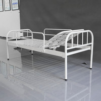 Lit médical manuel à manivelle unique, monofonctionnel, facile à utiliser pour les soins en milieu hospitalier et la réadaptation des personnes âgées à domicile