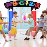 Arche gonflable personnalisée avec éclairage LED pour les cérémonies scolaires, les fêtes et les événements