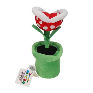 MB 11027 20cm Mario Bros Piranha bitki peluş oyuncaklar karikatür peluş bebek dolması oyuncaklar çocuklar için yumuşak hediyeler