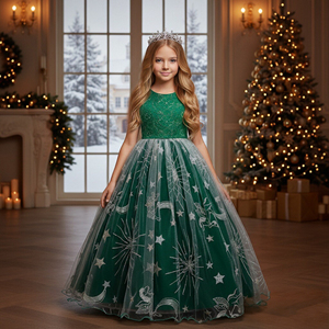 Stile europeo elegante abiti lunghi per le ragazze di 10 anni di età rosso della <span class=keywords><strong>ragazza</strong></span> del partito di sera abiti modello di <span class=keywords><strong>Stella</strong></span> della <span class=keywords><strong>ragazza</strong></span> dei capretti vestito - Product Image 5
