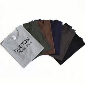 Design Multi Solid Color logo Screen Print Men's t Shirt OEM Unisex Blank Design High Quality Plain Plus Size T-shirts - Product Image 4