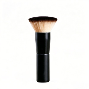 Pinceau à poudre plat en fibres synthétiques avec manche en bois, portable, pour le maquillage du visage, origine Cangzhou - Product Image 2