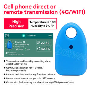 تطبيق مراقبة درجة الحرارة عن بعد مع منبه درجة الحرارة، مقياس حرارة محمول صغير للاستخدام الخارجي مع تقنية البلوتوث، مقياس حرارة ورطوبة - Product Image 4