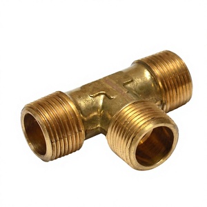 Raccord en T forgé en laiton mâle égal à basse pression, connecteur fileté OEM durable pour tuyau d'eau, adaptateur de plomberie en pouces - Product Image 6