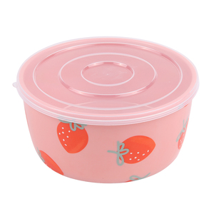 Wuhe Fruit Preservation Bowl Resin Melamine With Lid Lunch <b>Box</b> Rice <b>Noodle</b> Salad Bowl Home Use - Product Image 5