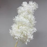 Bunga Hydrangea Kerucut Awet, Sentuhan Asli, Warna Biru Muda, Bunga Abadi, Dekorasi Meja Pernikahan Elegan, Dekorasi Pesta Thanksgiving