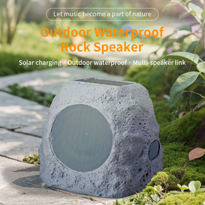 Altavoz Inalámbrico para Exteriores con Forma de Roca, Resistente al Agua IP65, con Energía Solar y Luces RGB, Perfecto para Piscina, Jardín, Ideal para Amantes de la Música - Product Image 2