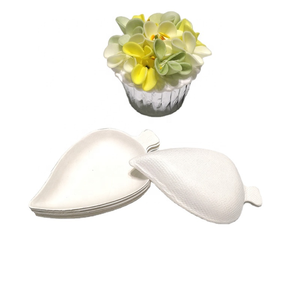 Piatto per salsa di canna da zucchero di forma irregolare compostabile Mini piatto biodegradabile a forma di foglia piatto da Dessert in polpa di bagassa per salsa - Product Image 3