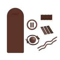 Accessoires de Pilates écologiques et ensemble de Pilates haut de gamme avec bloc de yoga, tapis de yoga, haltères en silicone, anneaux