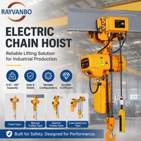Nouvelle palan électrique à chaîne métallique 1-5 tonnes, chaîne G80, moteur en cuivre, télécommande RAYVANBO, pour hôtels, ateliers, entrepôts, levage