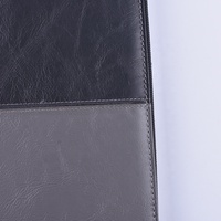 Portatarjetas de negocios de alta calidad, Bloc de notas para documentos, carpeta de archivos, portafolio de cuero A4 con cierre de cremallera