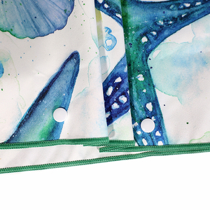 Ponchos Infantiles Personalizados con Logotipo ECO, Microfibra Estampada con Patrón <span class=keywords><strong>de</strong></span> Estrella <span class=keywords><strong>de</strong></span> Mar, Tejido <span class=keywords><strong>de</strong></span> Secado Rápido, Toallas <span class=keywords><strong>de</strong></span> Playa con Capucha Portátiles para Todas las Estaciones - Product Image 3