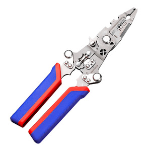 Niu Xiang Multi-functional <b>Wire</b> <b>Stripper</b> 9-in-1 Foldable Stainless Steel Anti-slip Handle Electrician Tool - Product Image 3