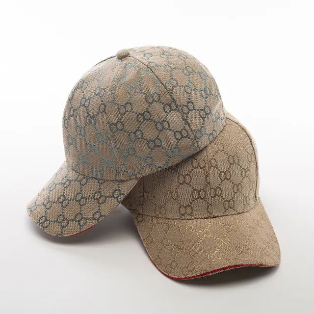 2022 Spring and Autumn New Designer Hats Unisex Baseball Caps Brand Custom Gold Grid Hat