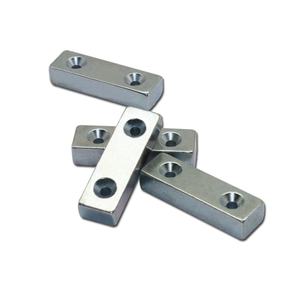 סט יחיד מקרר חור מרובע כפול מרובעים n35 כיתה חזק niodymium פלדה דלת מרוקע עיבוד מגנטי - Product Image 3