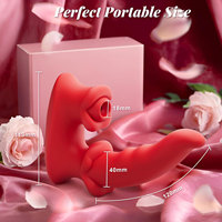 Vibrateur lingual clitoridien et point G pour femmes avec modes de succion et de vibration, étanche pour usage anal - Jouet sexuel pour femmes, hommes, couples, adultes