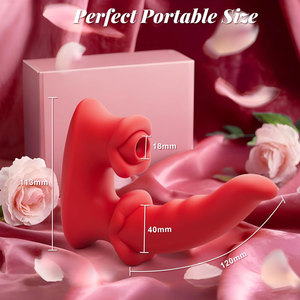 Vibrador <span class=keywords><strong>de</strong></span> Lengua para Punto G y Clítoris con Modos <span class=keywords><strong>de</strong></span> Succión y Ondulación, Impermeable, para Uso Anal - Juguete Sexual para Mujeres, Hombres y Parejas - Product Image 6