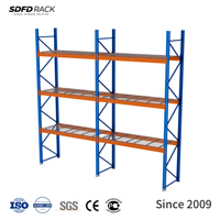 Étagère à palettes métallique sur mesure à 4 niveaux, capacité de charge de 200 kg, 300 kg, 500 kg, 800 kg, 1000 kg, rayonnages industriels robustes pour le stockage en entrepôt