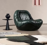 Baxter – chaise pivotante en cuir italien Simple, meuble de salon, chambre à coucher, bureau