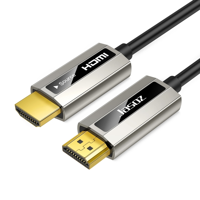 100M AOC Jasoz for for 2.0 Ultra High Speed Active 4K Optical Fiber Cable Combination for Monitor Support 4K60Hz 4:4:4Max