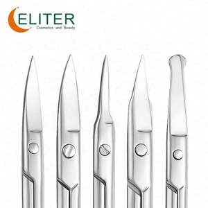 Eliter en Stock, ciseaux forgés à la main, ciseaux pour cheveux de <span class=keywords><strong>nez</strong></span>, ciseaux à pointe ronde, <span class=keywords><strong>coupe</strong></span>-cuticules d'ongles en gros - Product Image 2