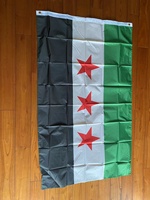 République de l'ancienne Syrie drapeau arabe syrien 3X5 Ft pied 100% drapeau polyester Conseil national drapeau de l'indépendance